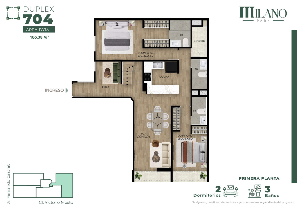 Dúplex 704 - 1ra planta
