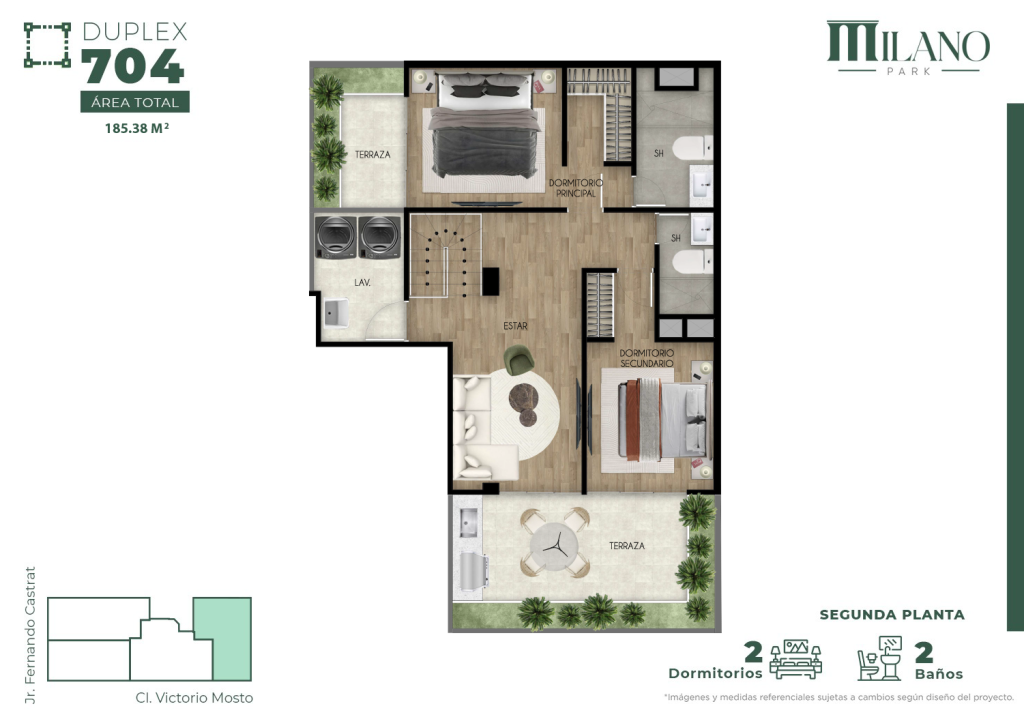 Dúplex 704 - 2da planta