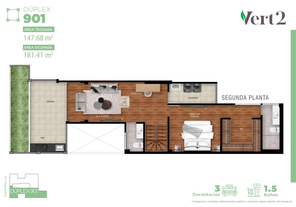 Duplex 901 - 2da planta