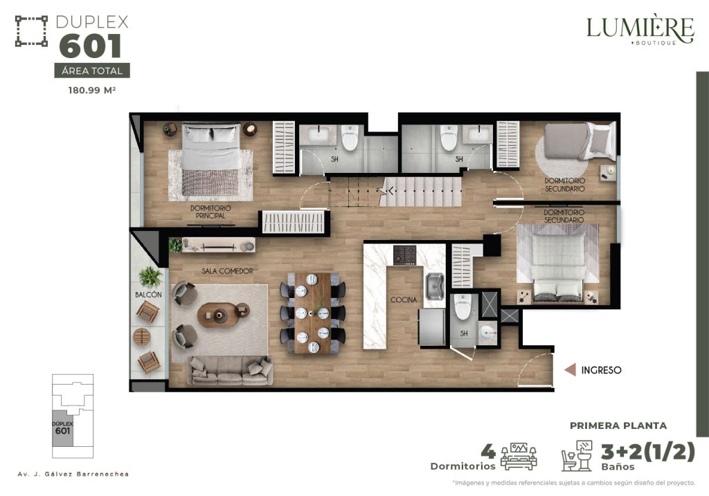 Duplex 601 - Primera planta
