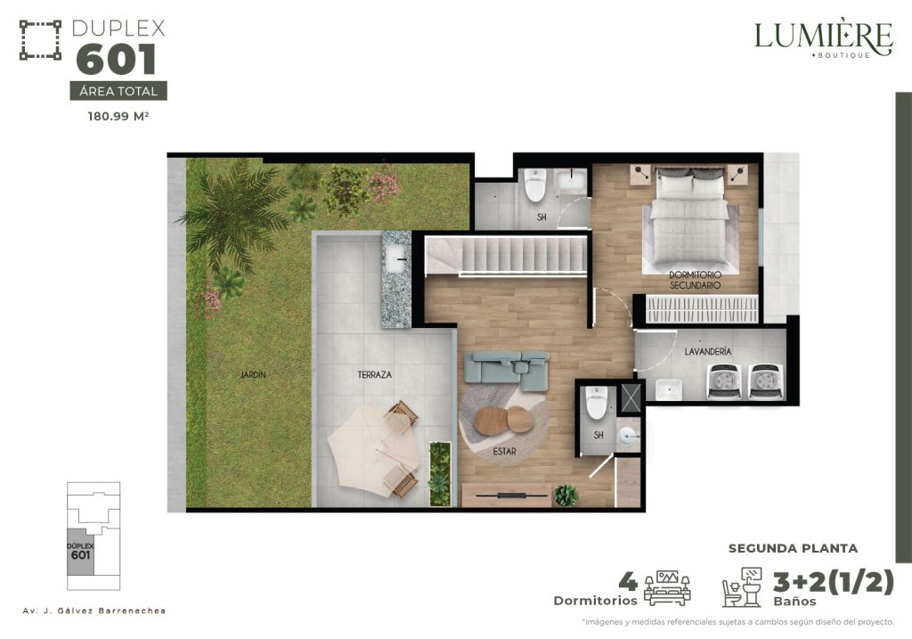 Duplex 601 - Segunda planta