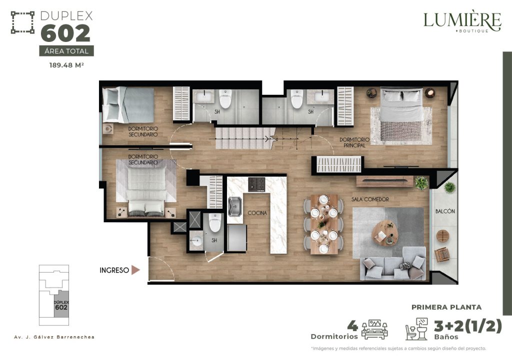 Duplex 602 - Primera planta