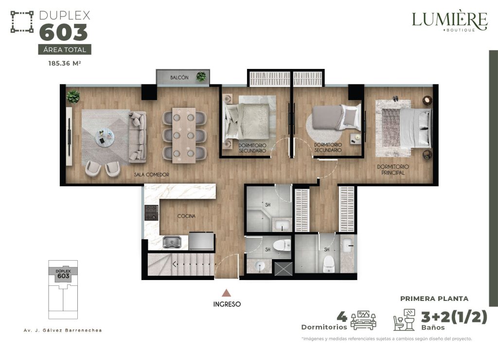 Duplex 603 - Primera planta