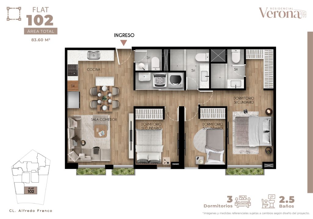 FLAT 102