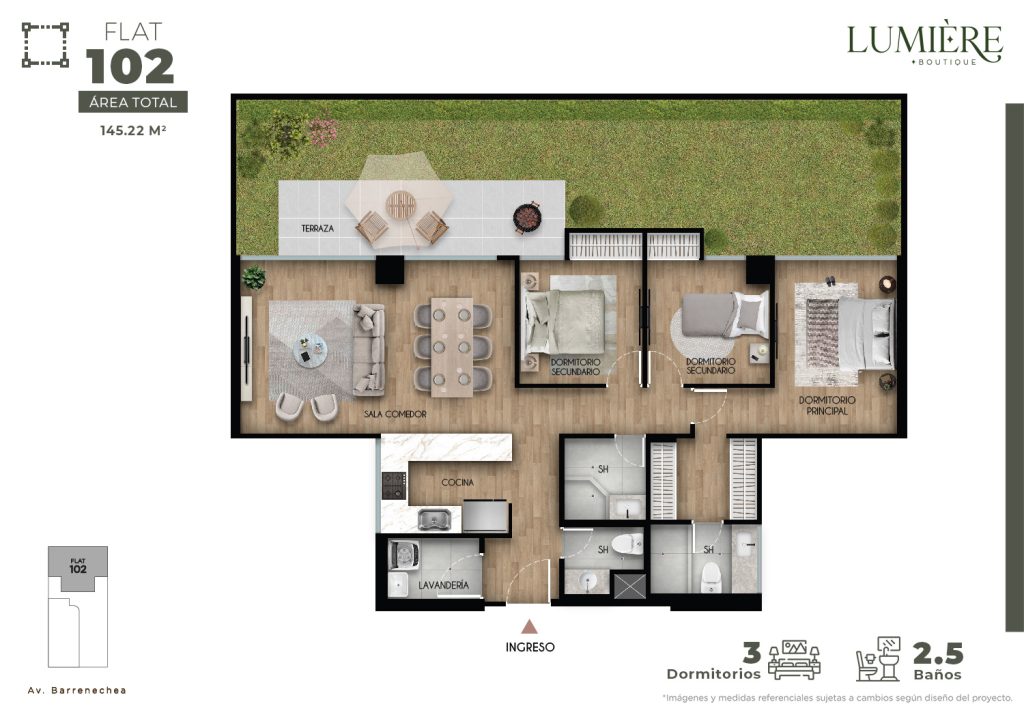 FLAT 102