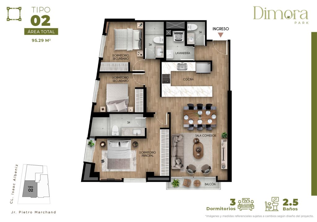 TIPO 02 - DPTOS. 202, 402